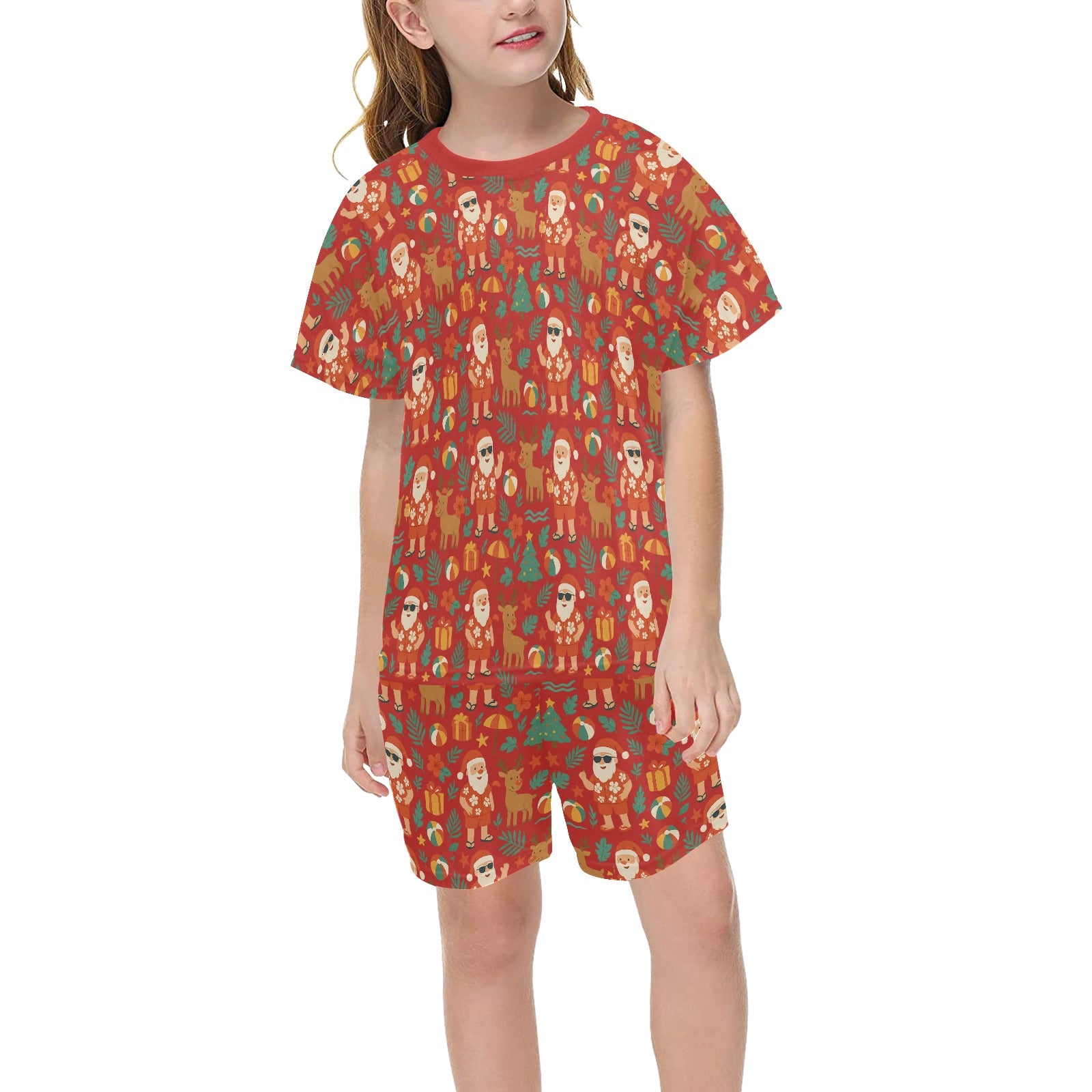Coastal Christmas – Senior Kids Summer Pyjama Set