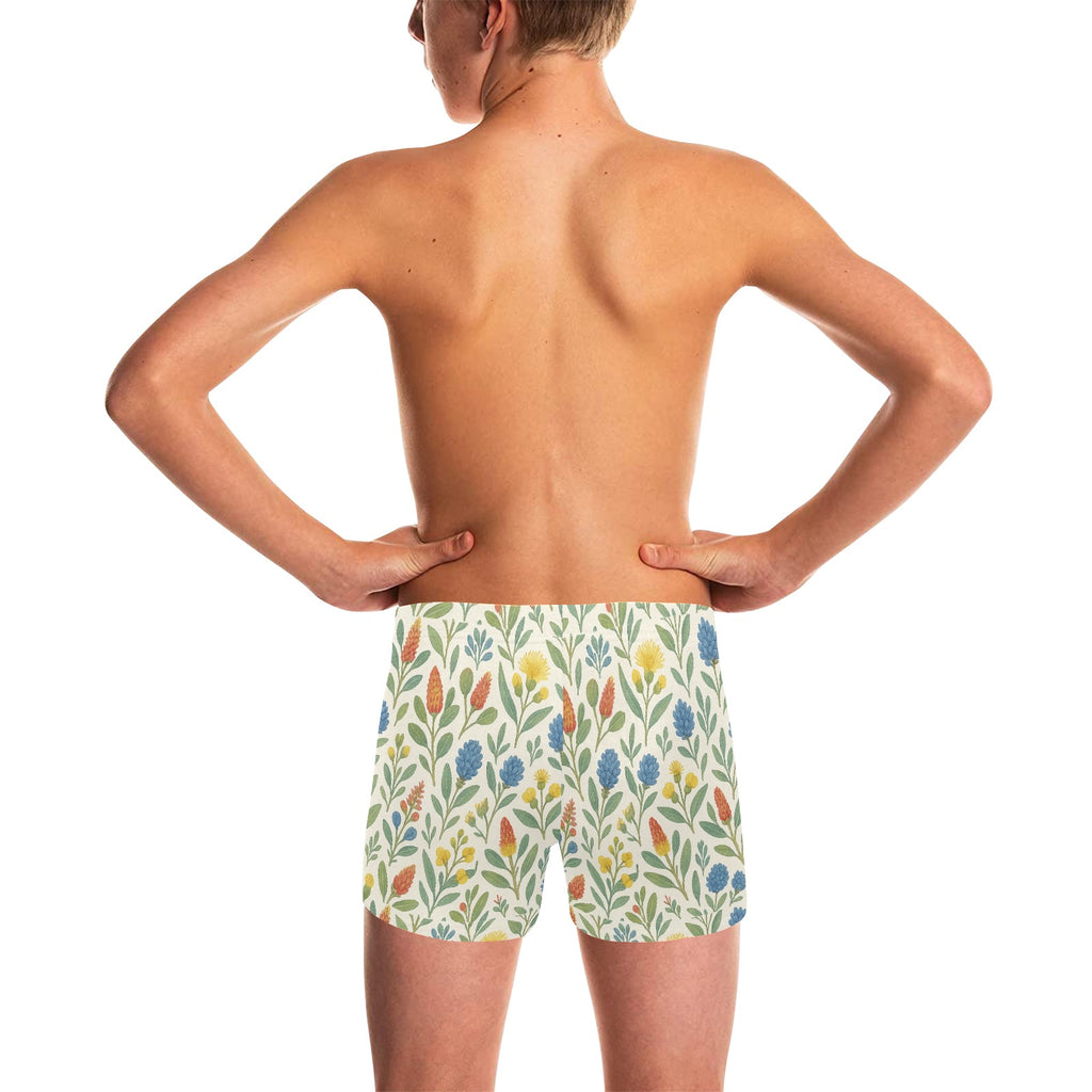 Bushland Blooms – Big Boys’ Swimming Trunks