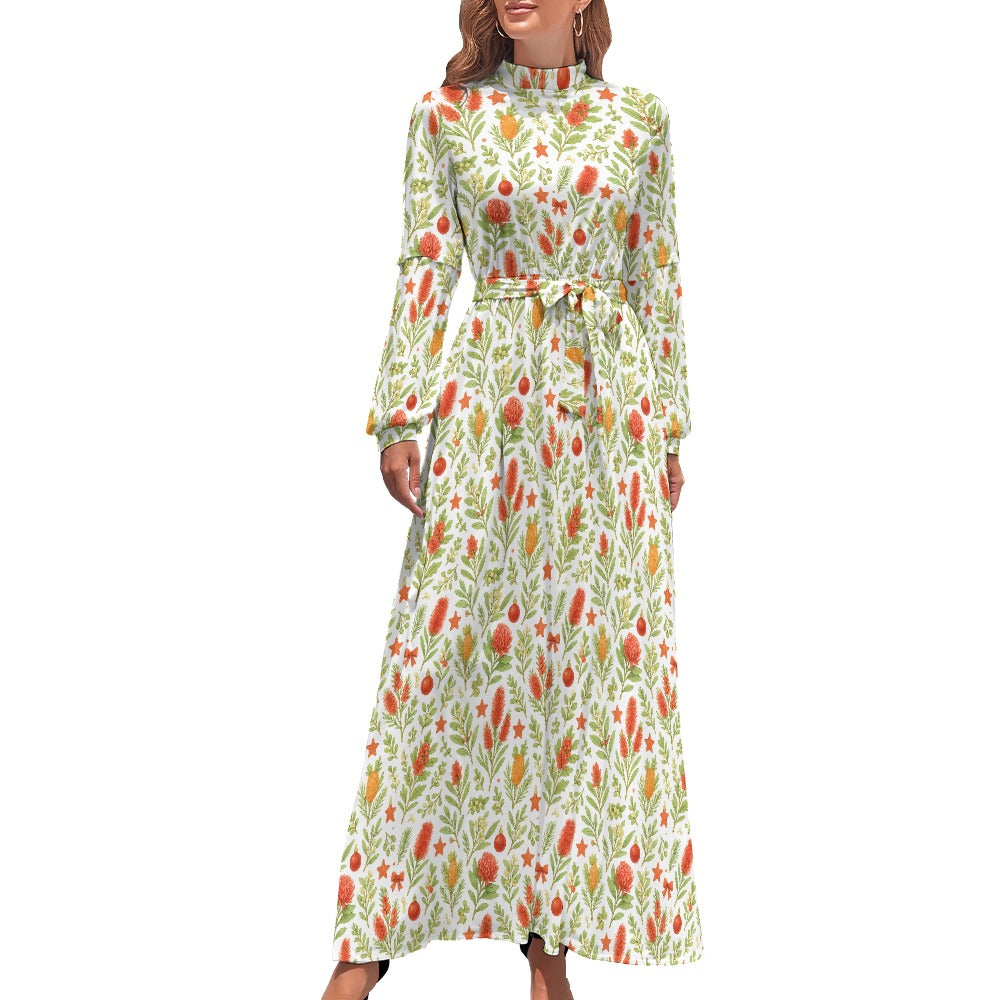 Waratah Wishes – Woman's Maxi Dress
