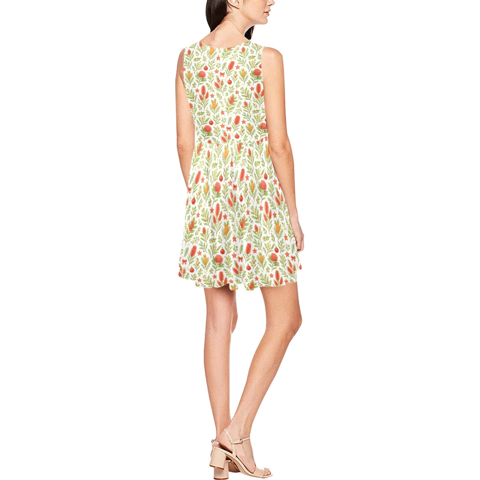 Waratah Wishes – Women’s Sleeveless Skater Dress