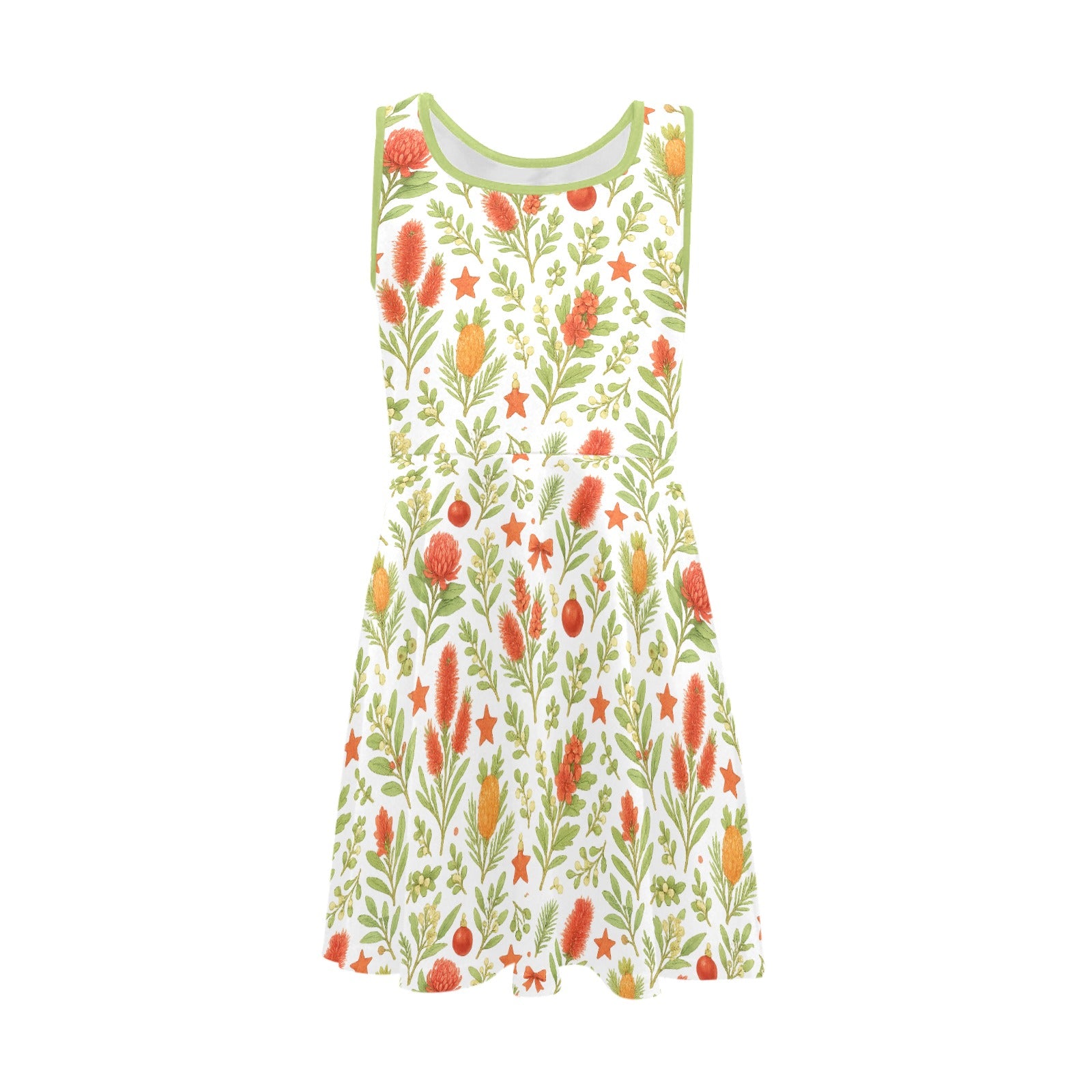 Waratah Wishes - Girl's Sleeveless Sundress