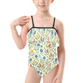Bushland Blooms – Girls Ruffle Swimsuit