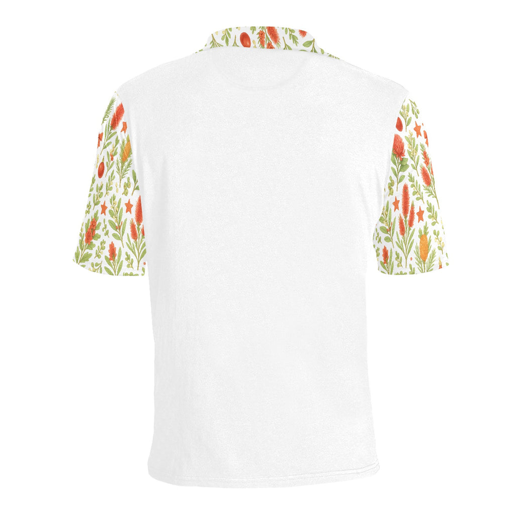 Waratah Wishes – Men’s Polo Shirt