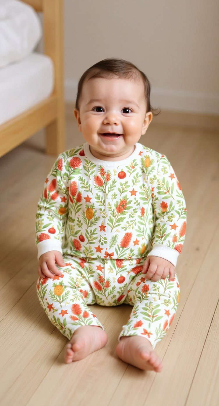 Waratah Wishes – Baby Romper