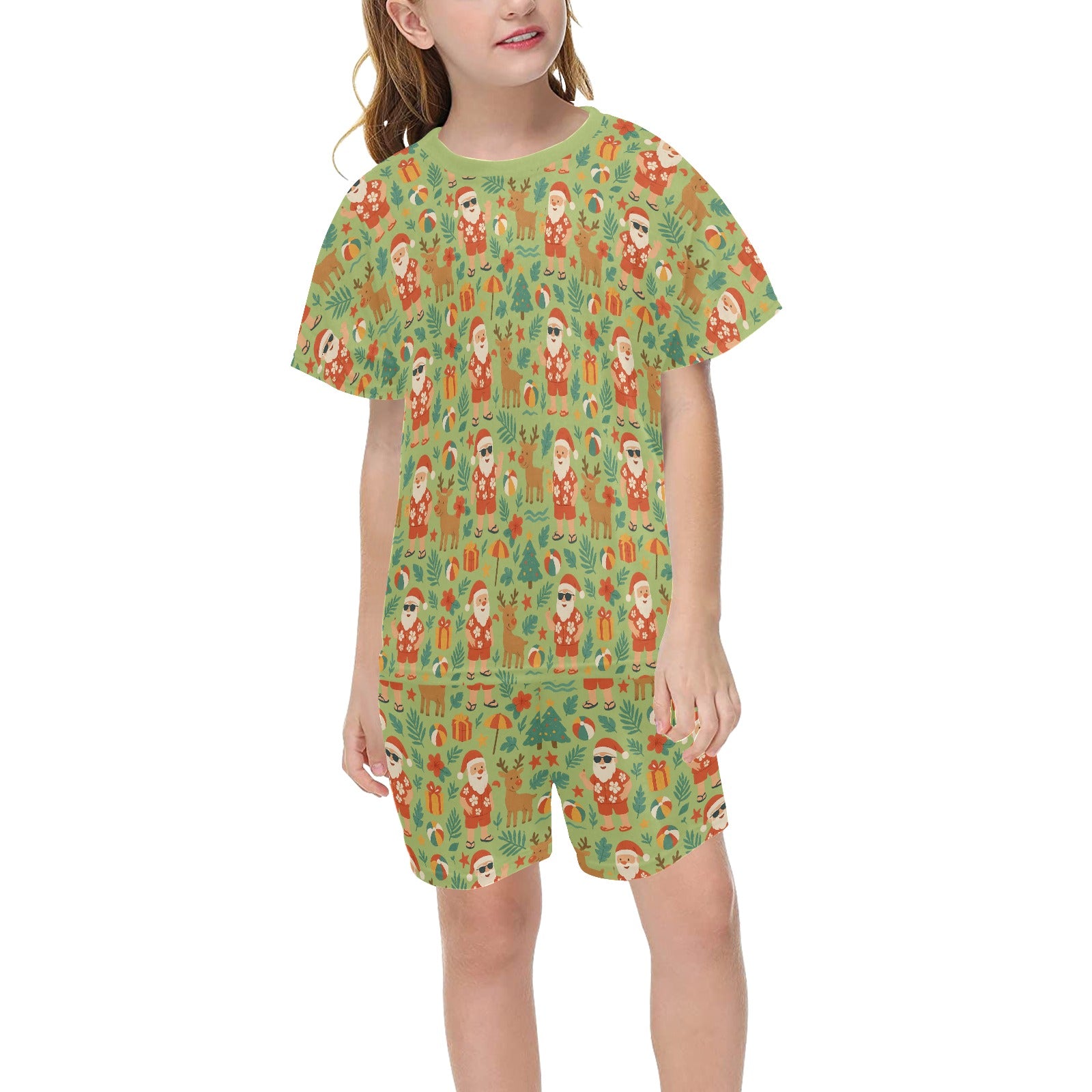 Coastal Christmas – Senior Kids Summer Pyjama Set