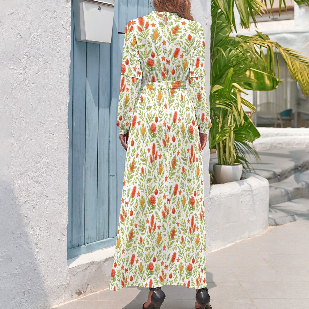 Waratah Wishes – Woman's Maxi Dress